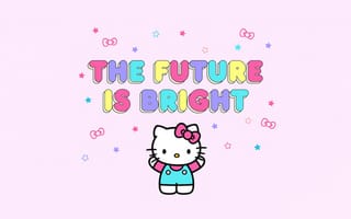 Картинка будущее яркое, привет котенок цитаты, 5к, розовый, привет котенок