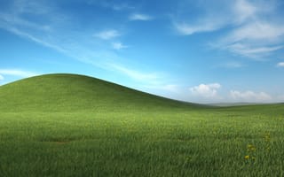 Картинка Windows XP, пейзаж, травяное поле, ностальгический
