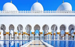 Картинка Большая мечеть шейха Зайда, Абу Даби, Объединенные Арабские Эмираты, оаэ