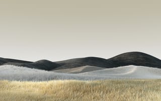 Картинка пейзаж, травяное поле, запас, ноутбук Microsoft Surface