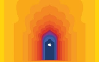 Картинка яблоко логотип, Apple Store, эстетический, Индия, желтый