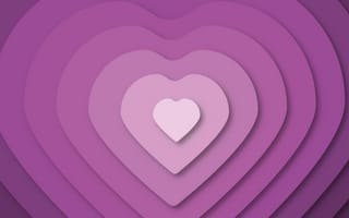 Картинка любовь сердца, сердце, фиолетовый, 5к, фиолетовая эстетика