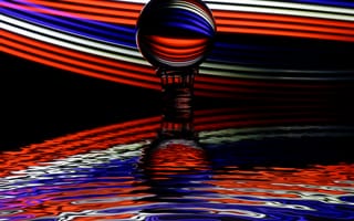 Картинка Хрустальный шар, многоцветный, 5 тыс., отражение