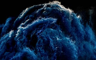 Картинка волны, темно-синий, океан, прилив, прибрежный, буря, 8k, 5к
