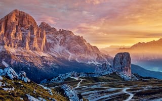 Картинка горы, Чинкве Торри, пейзаж, Италия, Солнечный лучик