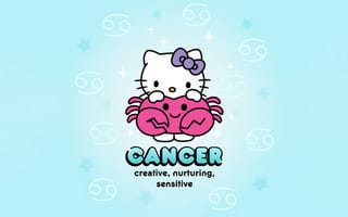 Картинка рак, привет котенок, творческий, знак зодиака