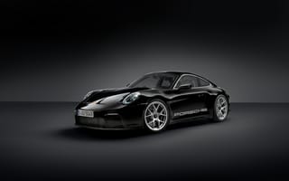 Картинка Порше 911, 5 тыс., 8к, темный, черные автомобили