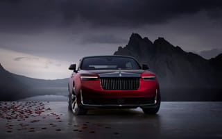 Картинка Rolls-Royce La Rose Noire дроптейл, 8к, 2023 год, 5 тыс.