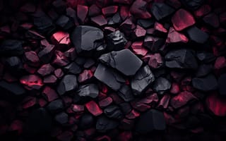 Картинка куча камней, темная эстетика, черные скалы, красные скалы, вулканический, художественный, 5 тыс.