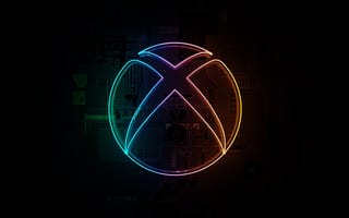 Картинка неон, логотип Xbox, амолед, черный