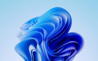 Картинка окна 11, цвести, яркий, 5 тыс., синий абстрактный, световой режим