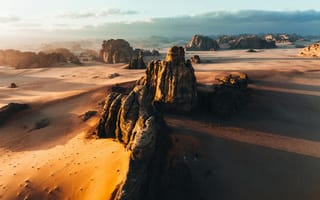 Картинка Плато из песчаника, пустыня Хисма, неом, Саудовская Аравия, 5 тыс.