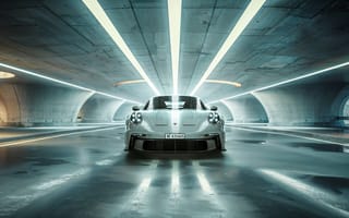 Картинка Порше 911 GT3 RS, туннель, светодиодное освещение, 5 тыс.