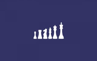 Картинка шахматные фигуры, минималистский, рыцарские шахматы, слон шахматы, ладейные шахматы, король шахмат, 5 тыс., пешка в шахматах, синий