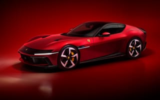 Картинка Феррари 12цилиндрри, красная эстетика, 8к, 2024 год, спортивная машина, красные автомобили, 5 тыс.