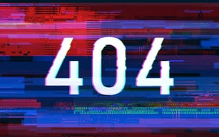 Картинка ошибка 404, глитч-арт, 404 не найдено, красочный, иллюстрация