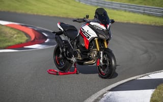 Картинка ducati multistrada v4 rs, гоночная трасса, приключенческие мотоциклы, 2024