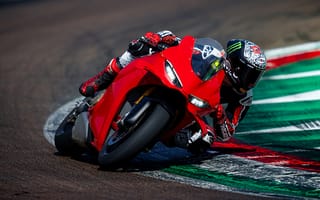 Картинка ducati panigale v4 s, 2024, 5к, гоночные велосипеды, гоночная трасса