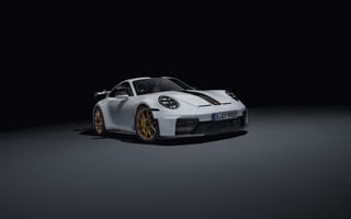 Картинка порше 911 gt3, пакет Вайссах, 5к, темный, 8к