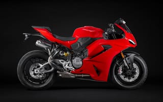 Картинка ducati panigale v2, 8к, 5к, 2025, темный, спортивные мотоциклы
