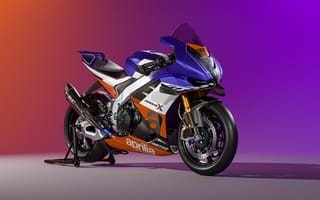 Картинка aprilia rsv4 xtrenta, 2024, спортивные мотоциклы, градиент