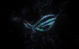 Картинка рог телефон 9, темная эстетика, космический, асус рог, 5к, темный, логотип