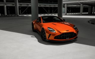Картинка aston martin vantage, 2025, 5к, оранжевые машины, 8к