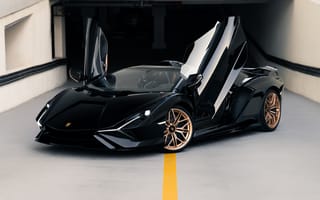 Картинка 8K, 5K, Гибридный спорткар, Lamborghini Sián Roadster