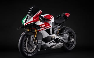 Картинка ducati panigale v4 tricolore, 2025, 8к, темный, спортивные мотоциклы, 5к