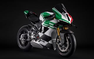 Картинка Ducati Panigale V4 Tricolore, 8K, 5K, 2025, Темный