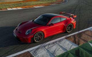 Картинка Porsche 911 GT3, Красные машины, Трасса для гонок