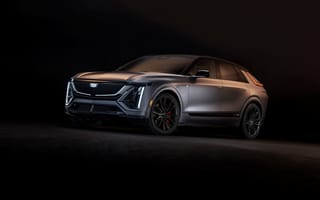 Картинка cadillac lyriq-v, 2026, темный, электрический внедорожник, 5к