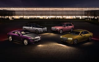 Картинка Роллс-Ройс, Люксовые автомобили, 8K, Роллс-Ройс Спектр, Роллс-Ройс Фантом, Роллс-Ройс Черный Бадж Гост, Роллс-Ройс Каллинан, 5K, Ночь