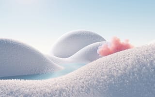 Картинка белая эстетика, пейзаж, дневной свет, инфракрасное зрение, 5к, спокойствие