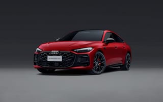 Картинка 2025, 5K, Красные машины, Серый, 8K, Люксовый седан