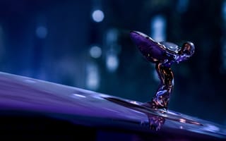 Картинка Rolls-Royce Black Badge Spectre, фиолетовая эстетика, 2025, 5к