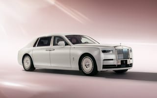 Картинка 2025, 5к, пастель, Rolls-Royce Phantom EUB