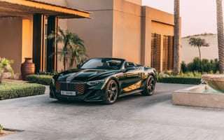 Картинка bentley mulliner батур кабриолет, 2025, на открытом воздухе, 5к, 8к