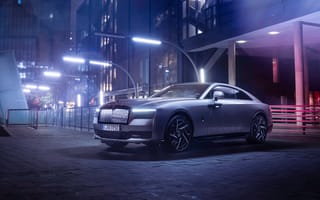 Картинка Rolls-Royce Black Badge Spectre, 5K, 8K, Неоновые огни