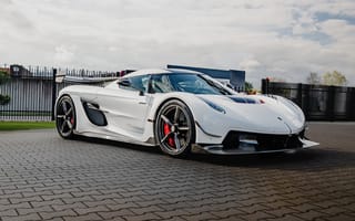 Картинка koenigsegg jesko, белые машины, гиперкары, 5к