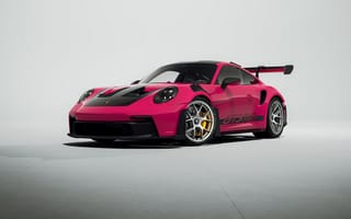 Картинка порше 911 gt3 rs, розовый, спортивные автомобили, 5к