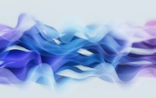 Картинка волны, жидкость, фиолетовый, синий градиент, градиентная абстракция, дизайн Microsoft