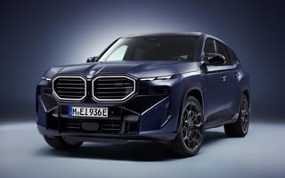 Картинка BMW XM, 5K, Синий, Люксовый внедорожник