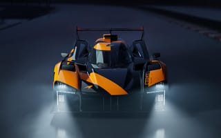 Картинка проект McLaren Endurance, гиперкар ле-мана, 10 тысяч, 12 тысяч, 5к, гоночные автомобили, оранжевые машины, ночь, 8к