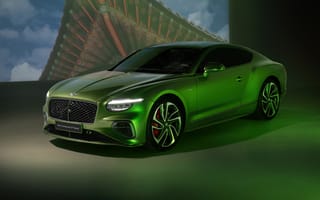 Картинка Bentley Continental GT Speed, 5K, Люксовые автомобили, Зеленый автомобиль