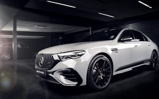 Картинка Mercedes-AMG E 53 HYBRID 4MATIC+, Издание 1, 5K, Темная эстетика, 2025