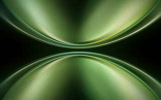 Картинка vivo x fold, зеленая абстракция, запас, 5к, современный дизайн, кривые, симметрия