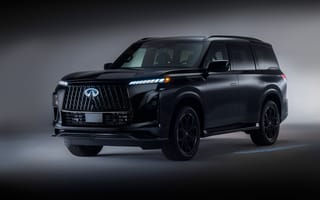 Картинка 2026, Infiniti QX80, Чёрные машины, 5K, Люксовый внедорожник, 8K