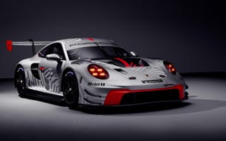 Картинка Porsche 911 GT3 R, 2025, Темный, 5K