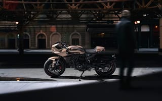 Картинка ducati scrambler, концепция, кафе-рейсер, 5к